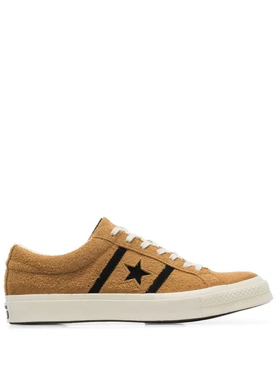 Shop Converse Yellow And Black One Star Academy Suede Leather Low Top Sneakers