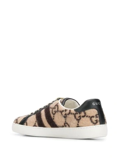 Shop Gucci Ace Gg Sneakers In Neutrals