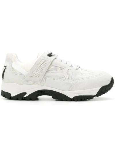 Shop Maison Margiela Security Sneakers In White