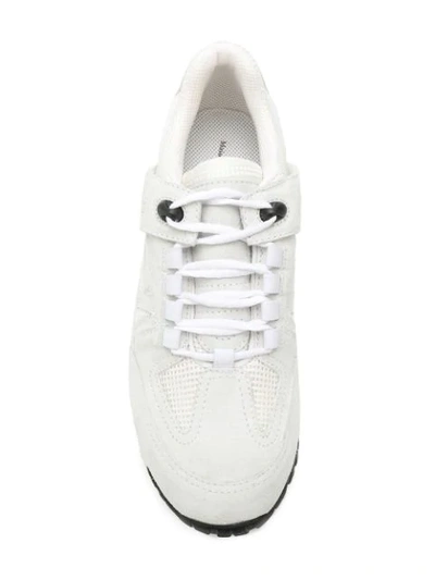 Shop Maison Margiela Security Sneakers In White