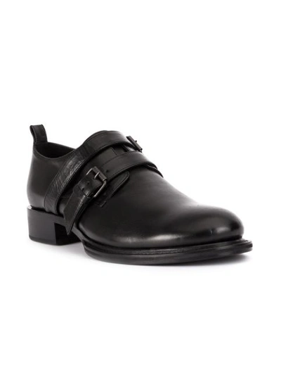 Shop Ann Demeulemeester Buckle Shoes - Black