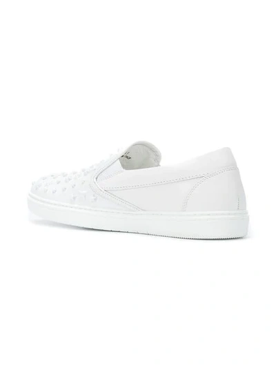 Shop Jimmy Choo Grove Sneakers In White