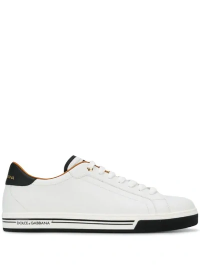 Shop Dolce & Gabbana Roma Sneakers In White