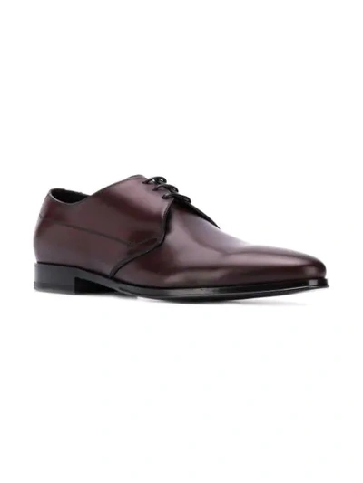 Shop Dolce & Gabbana Classic Derby Shoes In Red