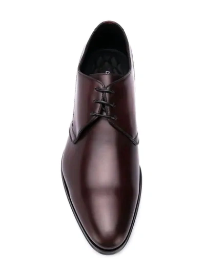 Shop Dolce & Gabbana Classic Derby Shoes In Red