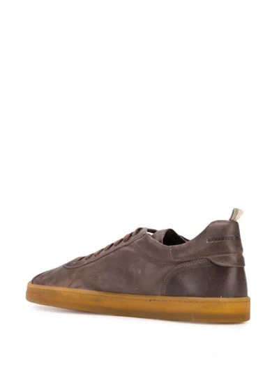 Shop Officine Creative Low-top Sneakers In Brown