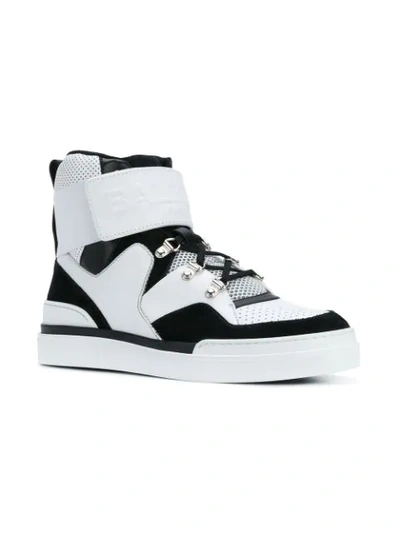 colourblock hi-top sneakers