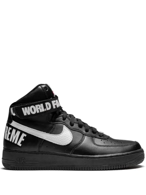 air force 1 high top white and black