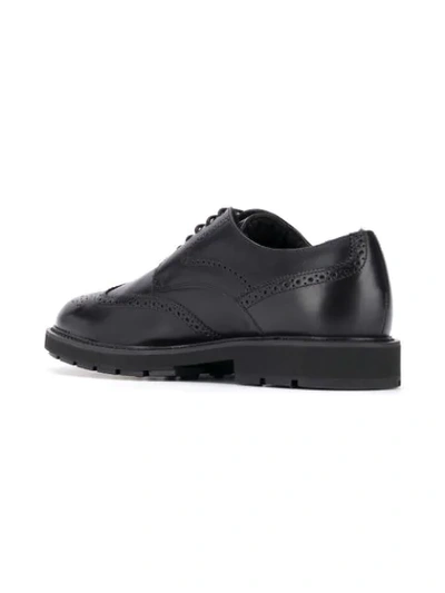 Shop Tod's Lined Oxford Brogues In Black