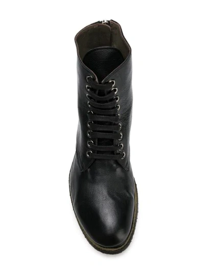 Shop Rocco P Lace-up Boots In Black