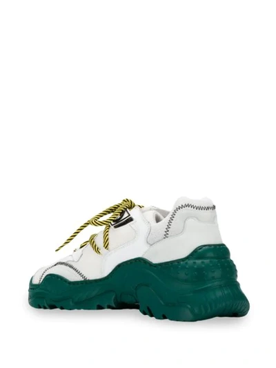 Shop N°21 Billy Chunky Sneakers In Whitegreen