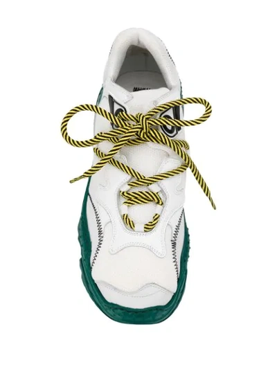 Shop N°21 Billy Chunky Sneakers In Whitegreen