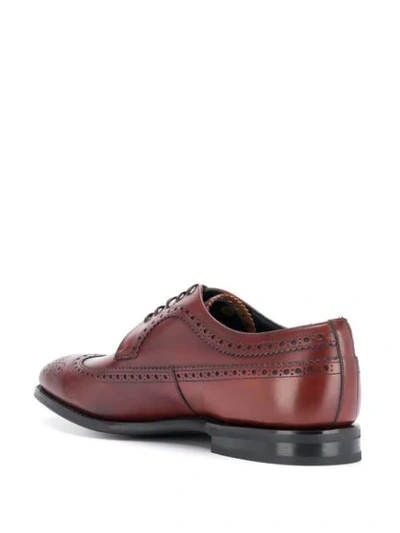 Shop Church's Perforated Detail Oxford Shoes In Brown