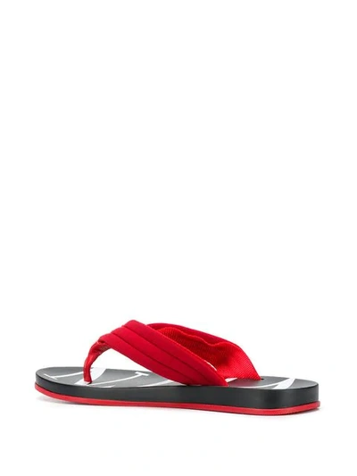 VALENTINO VALENTINO GARAVANI VLTN FLIP FLOPS - 红色