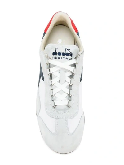 Shop Diadora Equipe Stone Wash 12 Sneakers In White