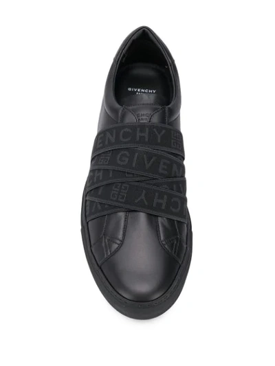 Shop Givenchy Webbing Sneakers In Black