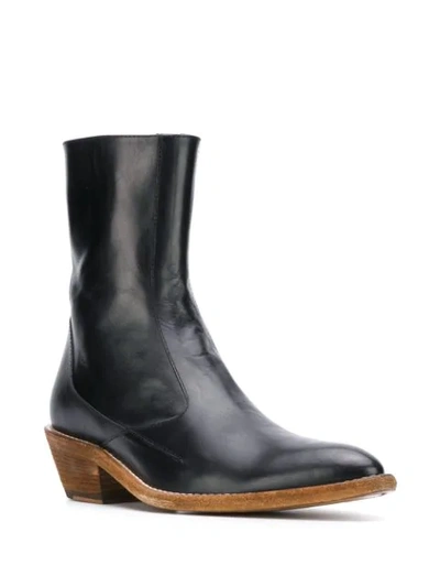 Shop Haider Ackermann Pointed Ankle Boots In Black