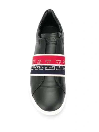 Shop Bally Wilson Sneakers In Black ,white