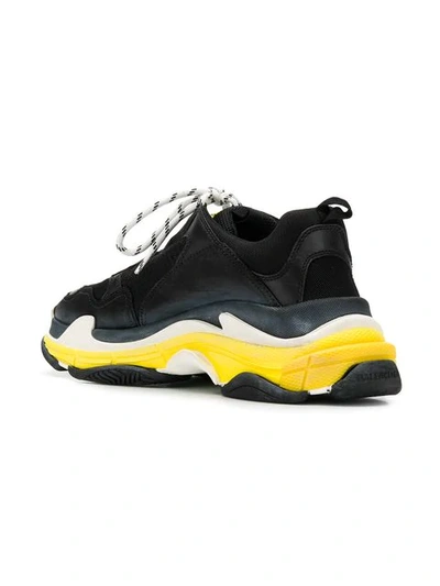 Shop Balenciaga Triple S Sneakers In Black