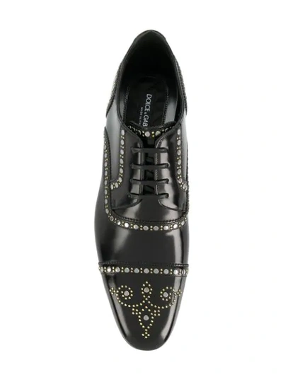 Shop Dolce & Gabbana Studded Brogues - Black