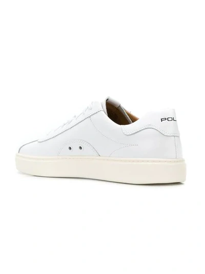 Shop Polo Ralph Lauren Court 100 Sneakers In White