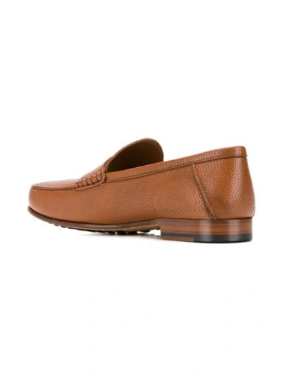 Shop Tod's Driving Loafers In Brown