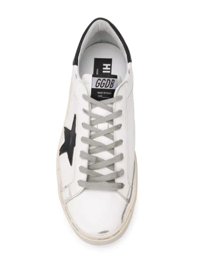 Shop Golden Goose Hi Star Sneakers In White