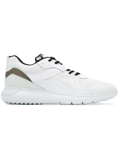 Shop Hogan Lace-up Sneakers In White