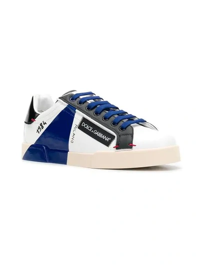 Shop Dolce & Gabbana Logo Low-top Sneakers In White