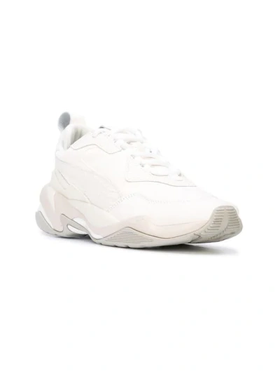 Shop Puma Thunder Dessert Sneakers In White/grey