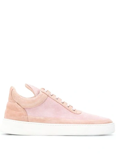 Shop Filling Pieces Tonal Low Top Sneakers In Pink