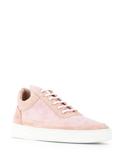 Shop Filling Pieces Tonal Low Top Sneakers In Pink