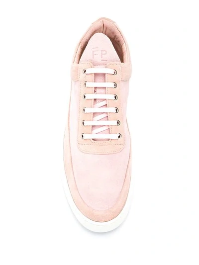 Shop Filling Pieces Tonal Low Top Sneakers In Pink