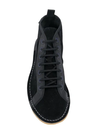 Shop Lanvin Lace-up Ankle Boots - Black