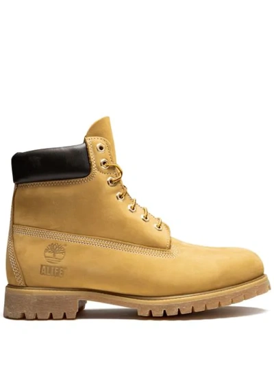 Shop Timberland 6in Prem Alife Boots In Yellow