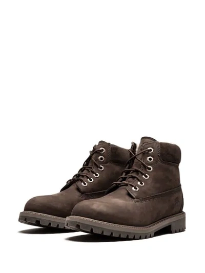 Shop Timberland 6in Classic Sherling Boots In Brown