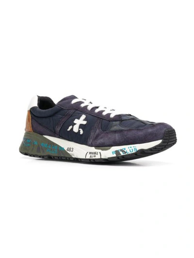 Shop White Premiata Premiata Mase Sneakers - Blue