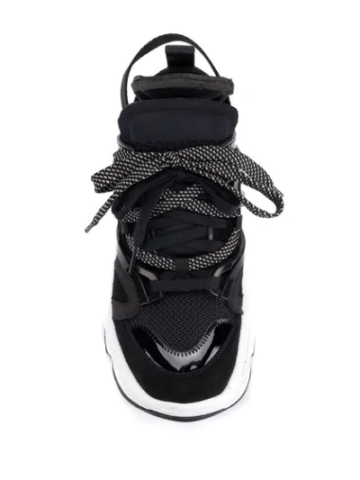 Shop Dsquared2 Chunky Sneakers In Black