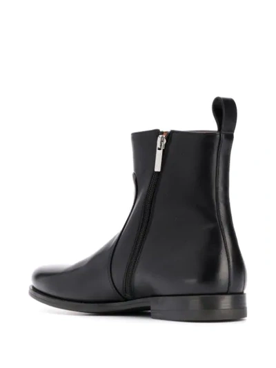 Shop Santoni Ankle Boots In Nero