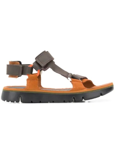 Shop Camper Oruga Sandals In Brown