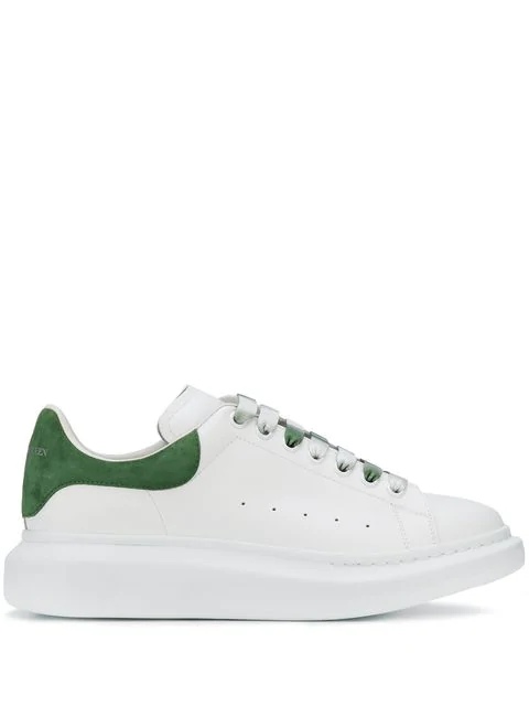 Alexander Mcqueen Exaggerated-sole Leather Sneakers In White | ModeSens