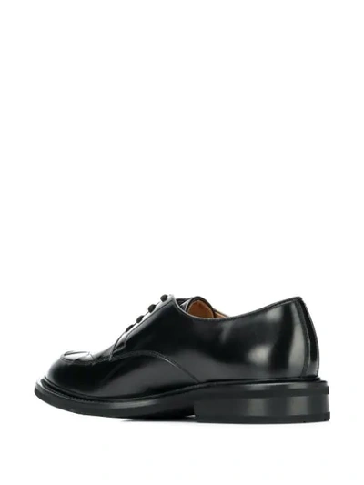 Shop Bottega Veneta Intrecciato Weave Derby Shoes In Black