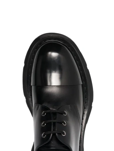 Shop Alexander Mcqueen Chunky Derby Shoes In Black