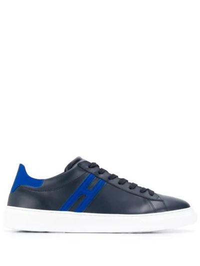 Shop Hogan Low Top Sneakers In Blue