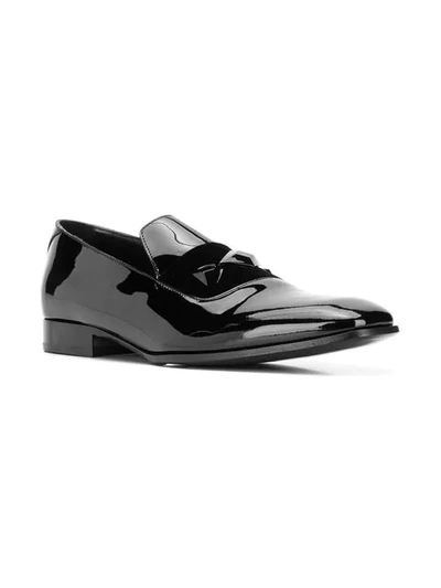 Shop Jimmy Choo Sawn Loafers In Black