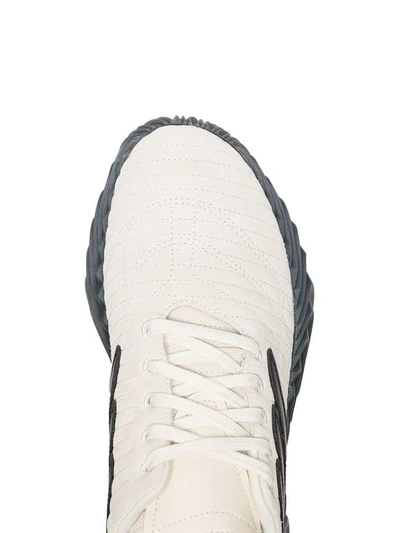 Shop Adidas Originals Off-white Sobakov Quilted Leather Low-top Sneakers