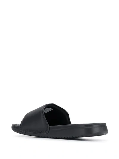 Shop Polo Ralph Lauren Logo Patch Slides In Black