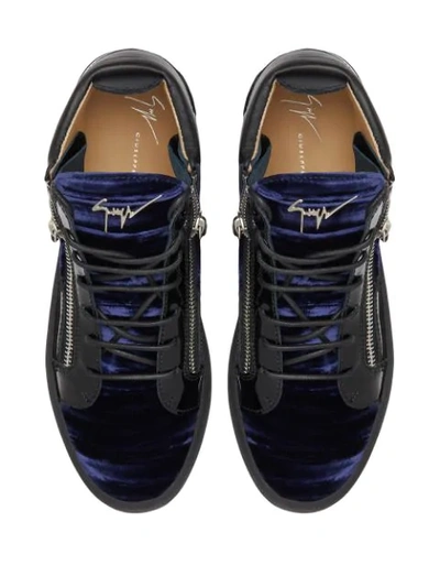 Shop Giuseppe Zanotti Kriss Sneakers In Blue