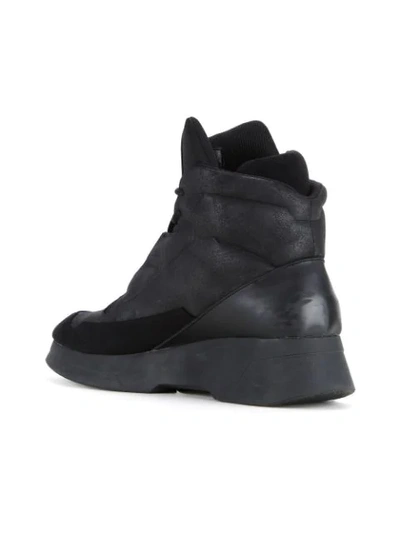 Shop Julius Panelled Hi-top Sneakers In Black