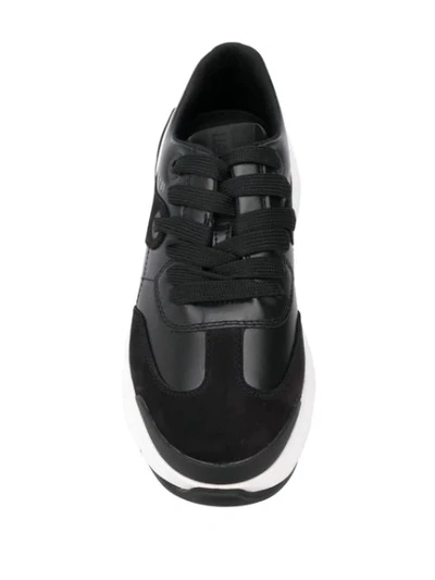 NEIL BARRETT 闪电图案运动鞋 - 黑色